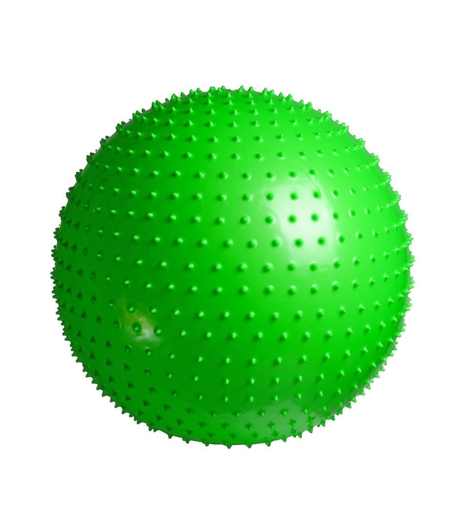 Мяч-масажер для фітнесу PowerPlay 4002 65см Салатовий + насос фото товара