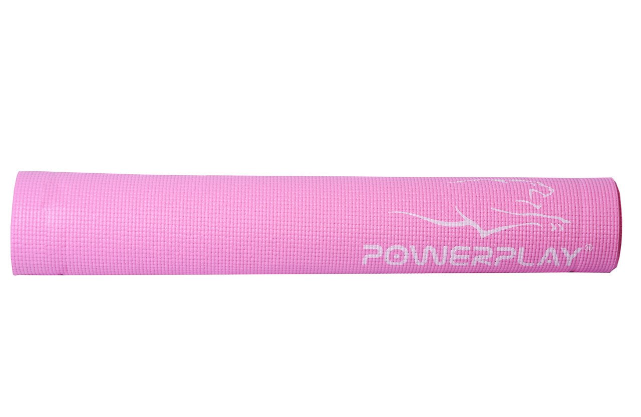Килимок для фітнесу і йоги PowerPlay 4010 (183*61*0.4) Розовий фото товару