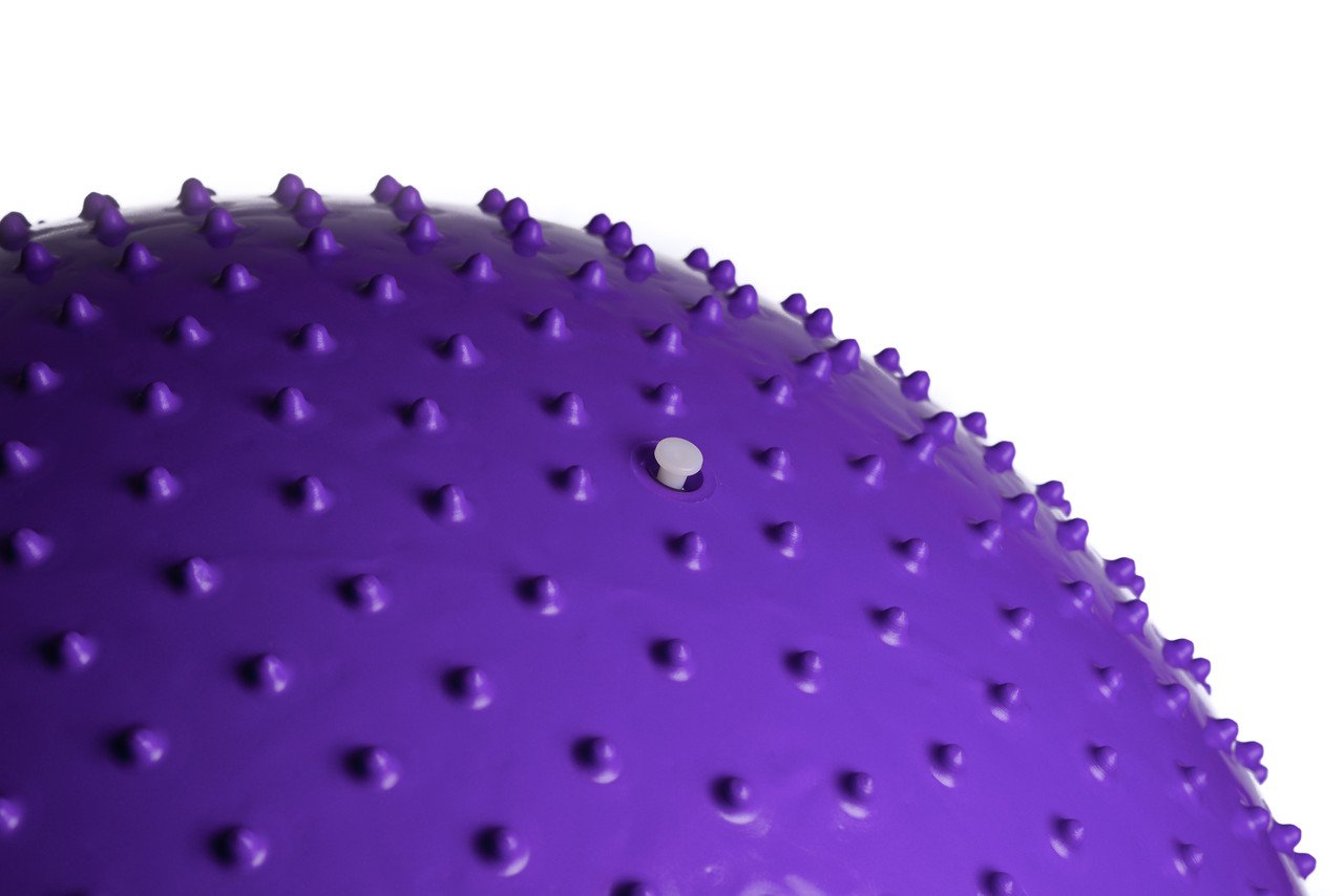 Мяч-масажер для фітнесу PowerPlay 4002 75см Фіолетовий + насос фото товара