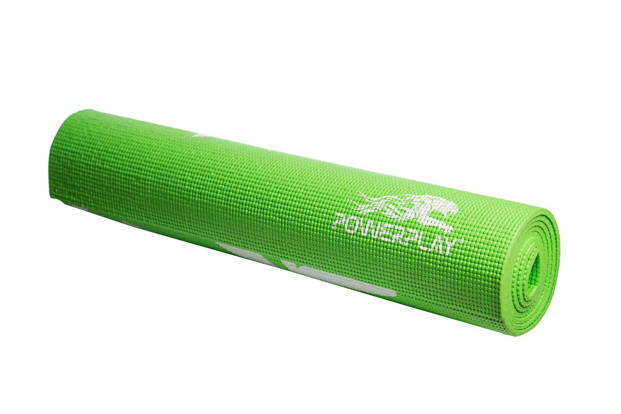 Килимок для фітнесу і йоги PowerPlay 4011 (173*61*0.6) Зелений фото товара