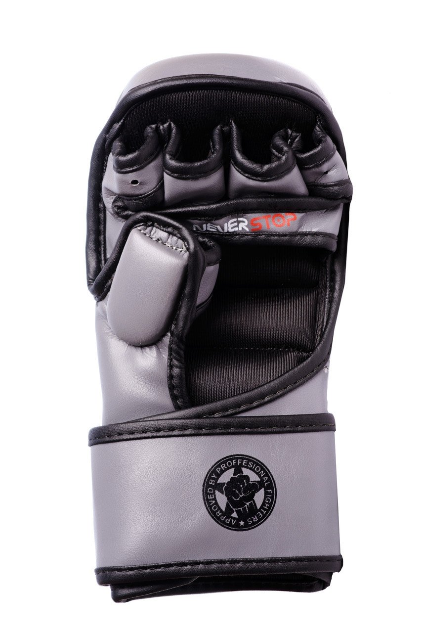 Рукавички для MMA PowerPlay 3026 Сірі XS фото товару