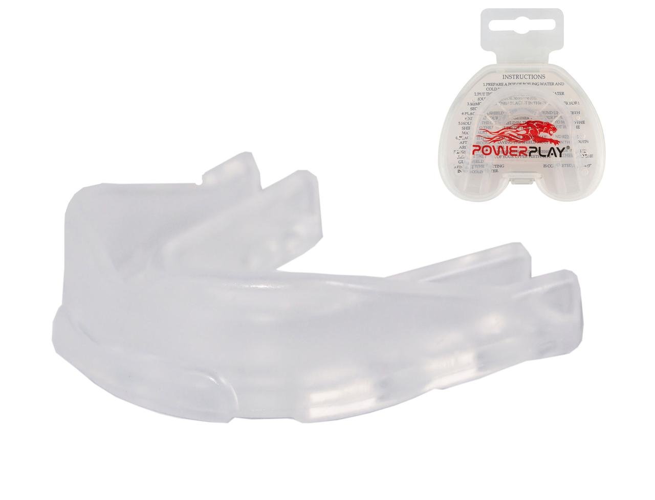 Капа боксерська PowerPlay 3306 JR Прозора фото товару