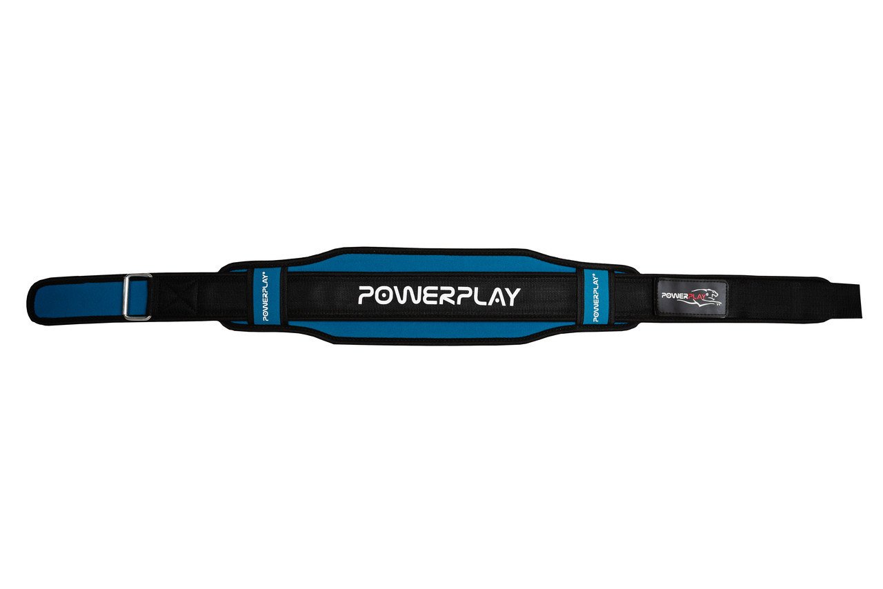 Пояс для важкої атлетики PowerPlay 5545 Синьо-Чорний (Неопрен) S фото товару
