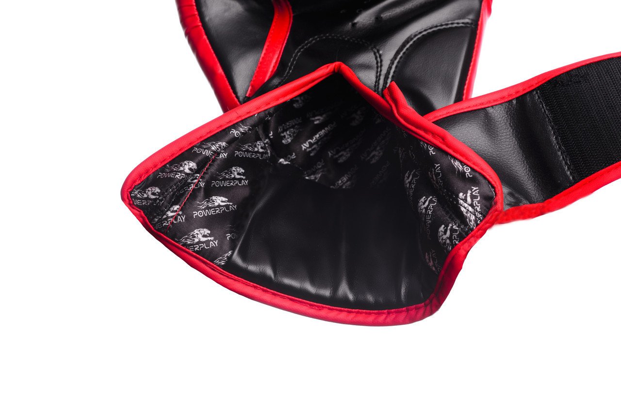 Боксерські рукавиці PowerPlay 3003 Червоно-Чорні 10 унцій фото товара
