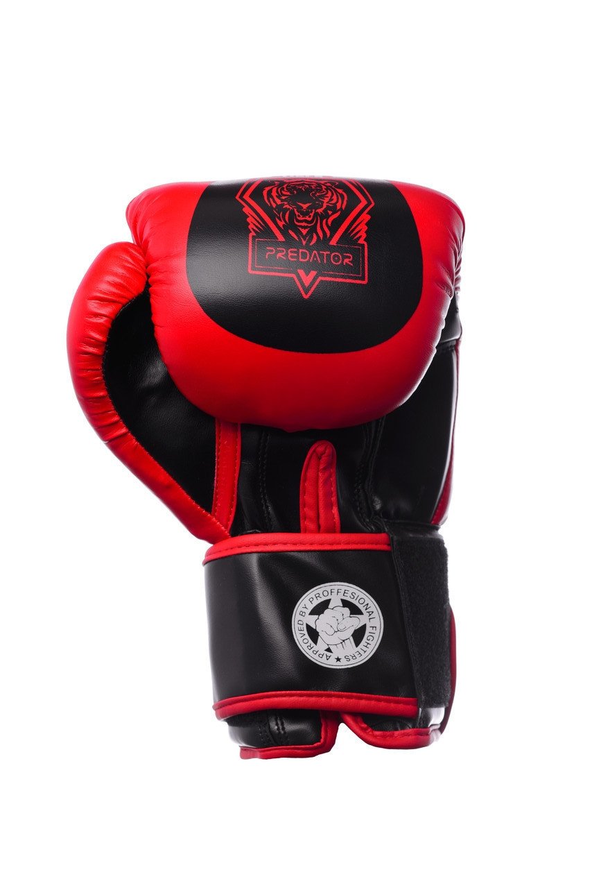 Боксерські рукавиці PowerPlay 3003 Червоно-Чорні 12 унцій фото товару