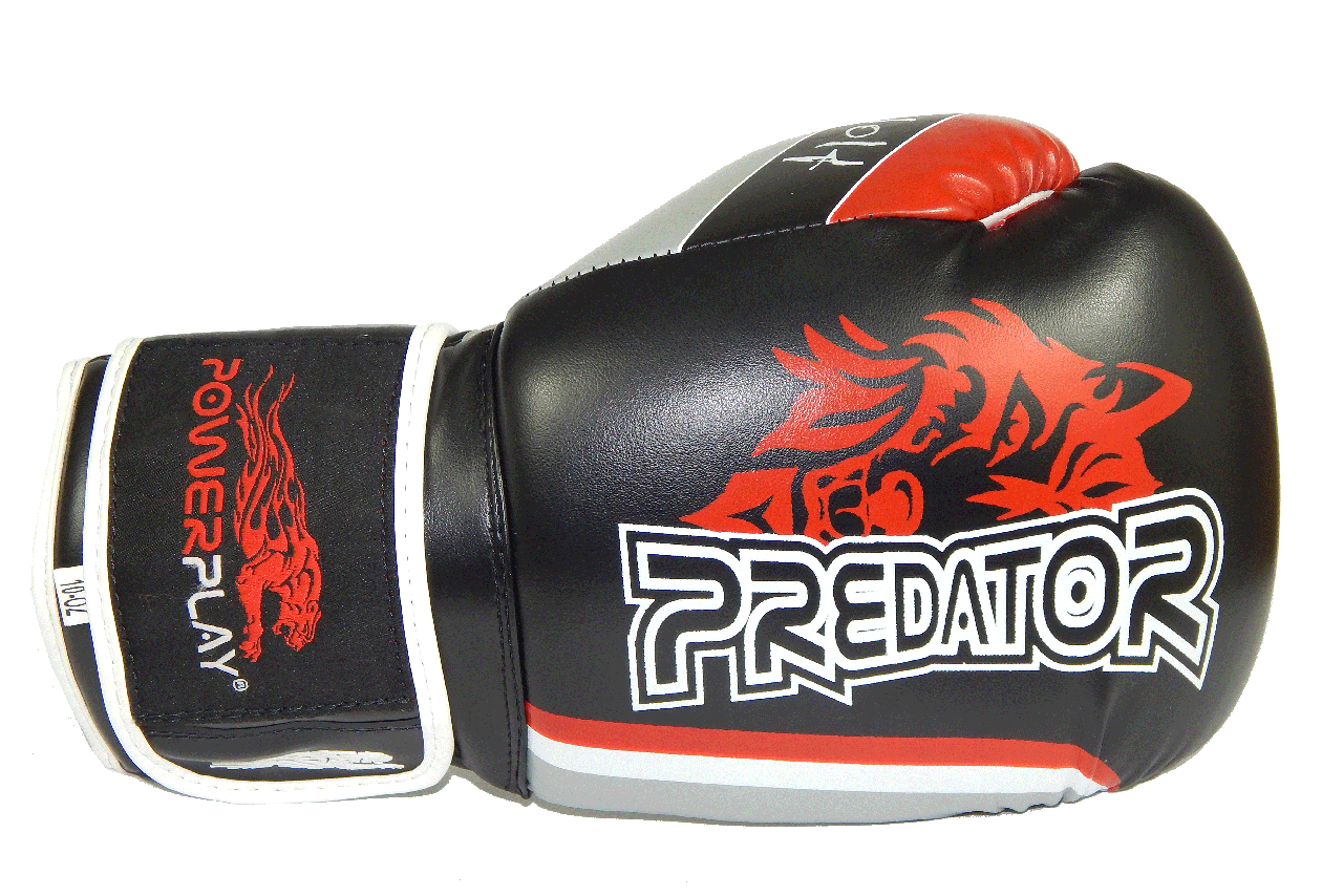 Боксерські рукавиці PowerPlay 3005 Чорні 14 унцій фото товару