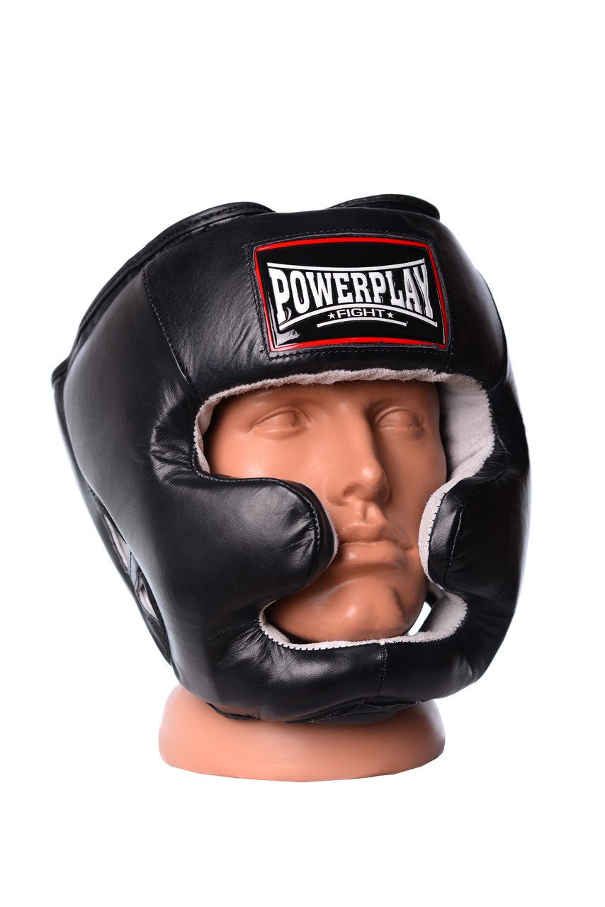 Боксерський шолом тренувальний PowerPlay 3065 Чорний L/XL фото товара