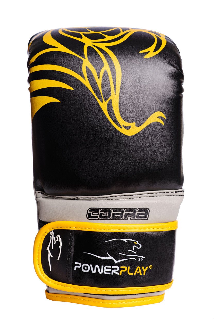 Снарядні рукавички PowerPlay 3038 Чорно-Жовті XL фото товару