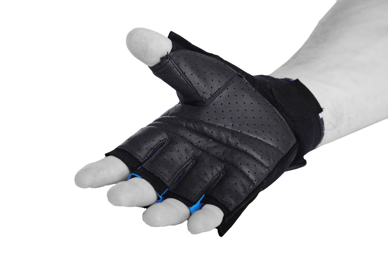 Рукавички для фітнесу PowerPlay 3092 Чорно-Сині M фото товара