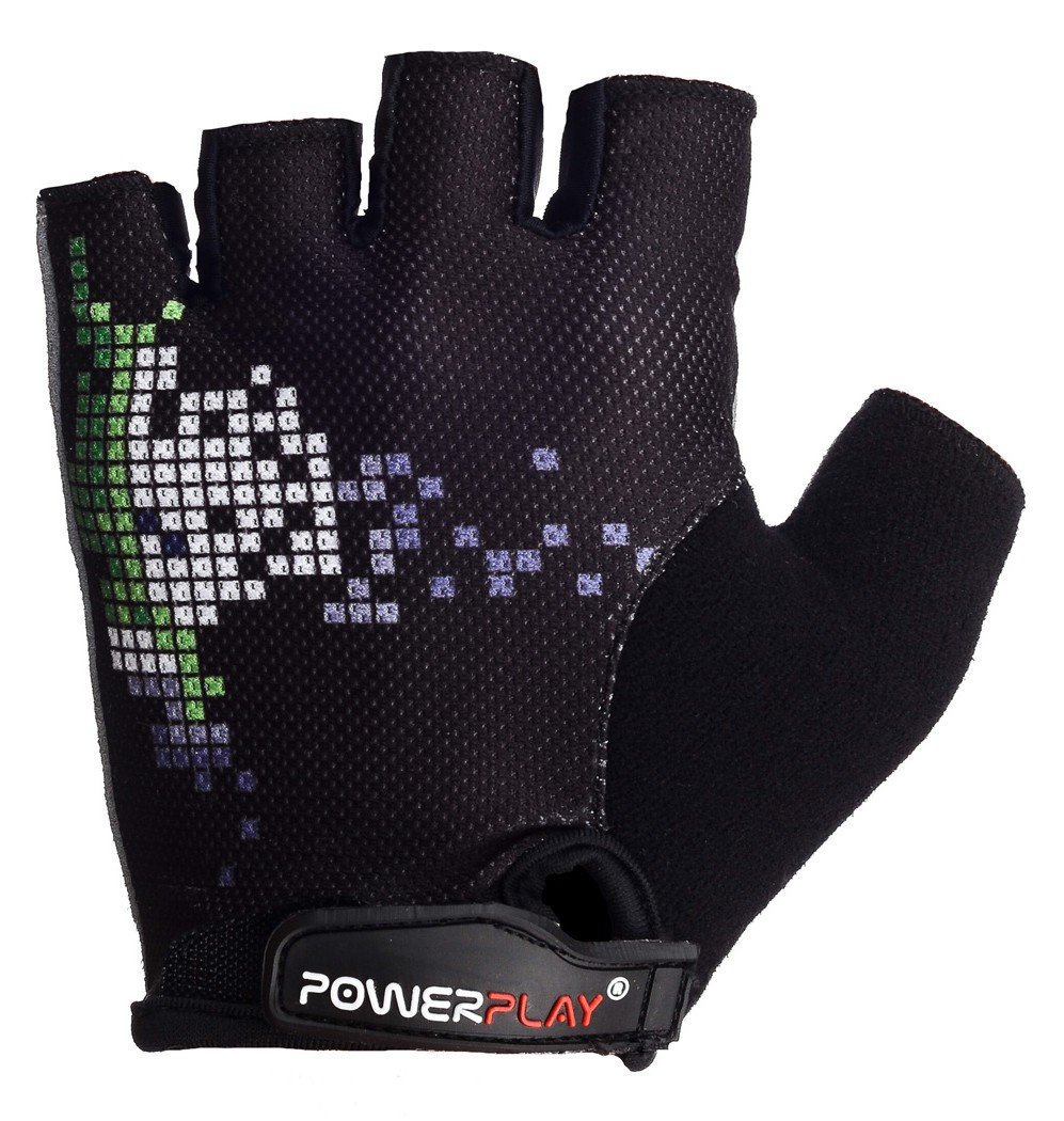 Велорукавички PowerPlay 002 A Чорні XL фото товару