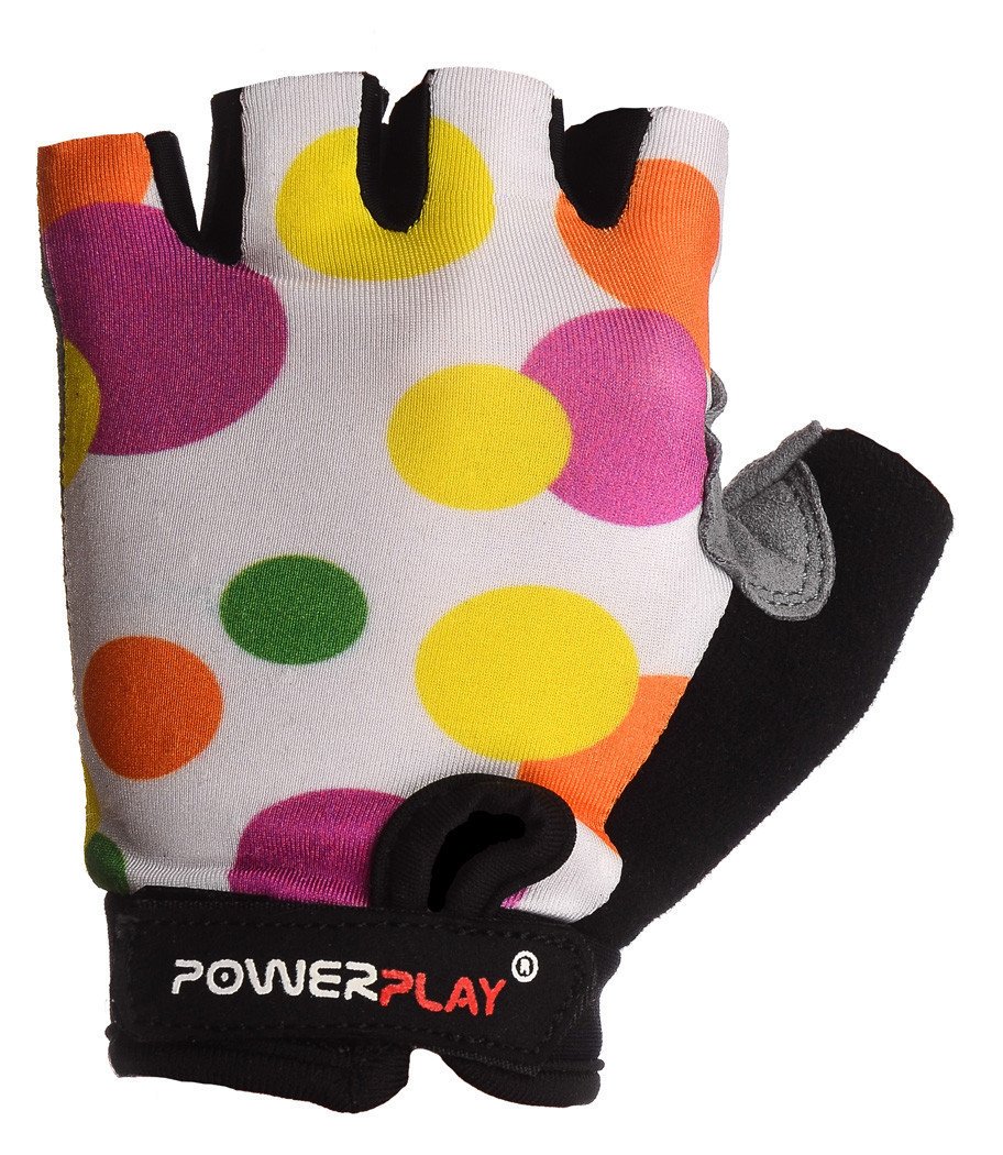 Велорукавички PowerPlay 5453 Білі S фото товару