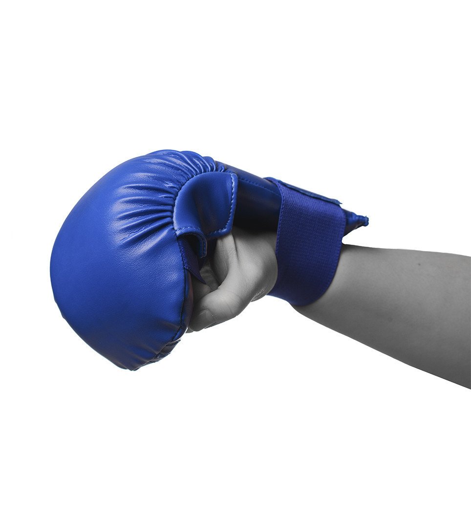 Рукавички для карате PowerPlay 3027 Сині L фото товара