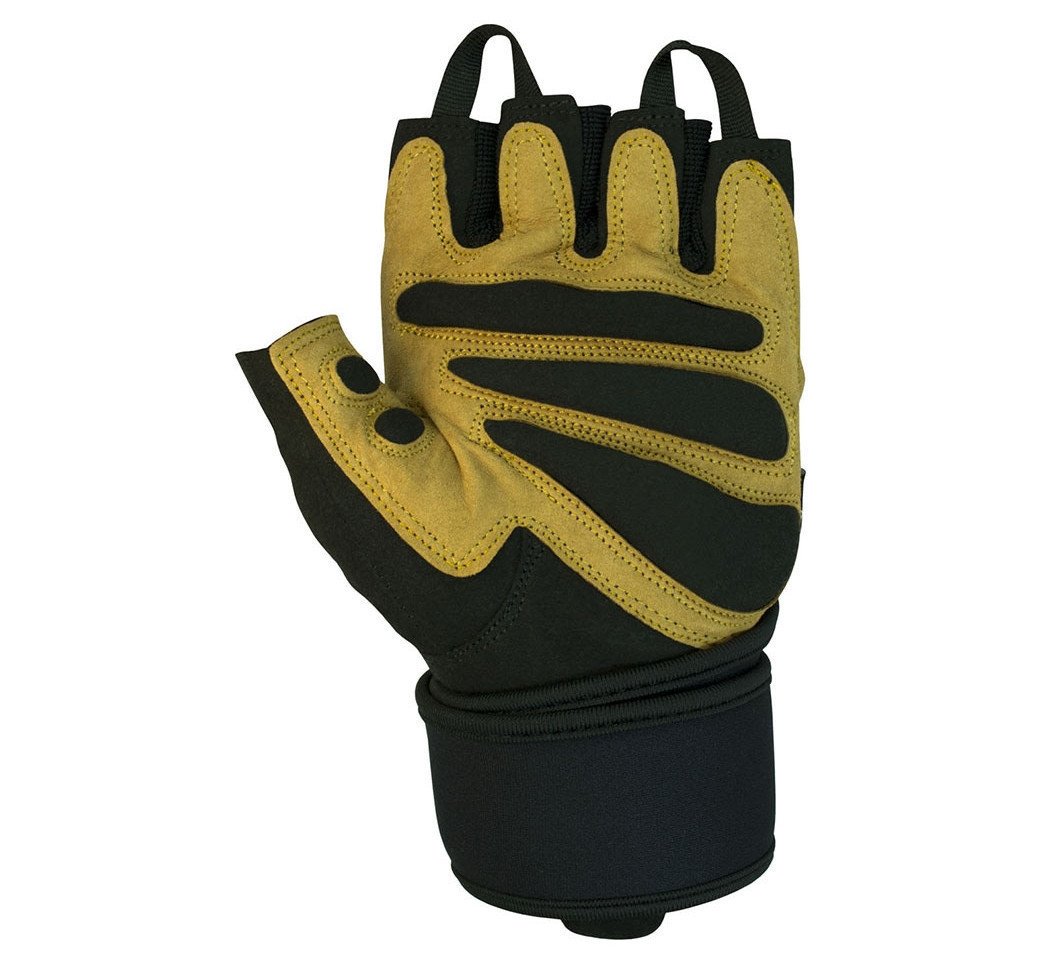 Рукавички для фітнесу PowerPlay 1063 B Чорно-Коричневі S фото товара