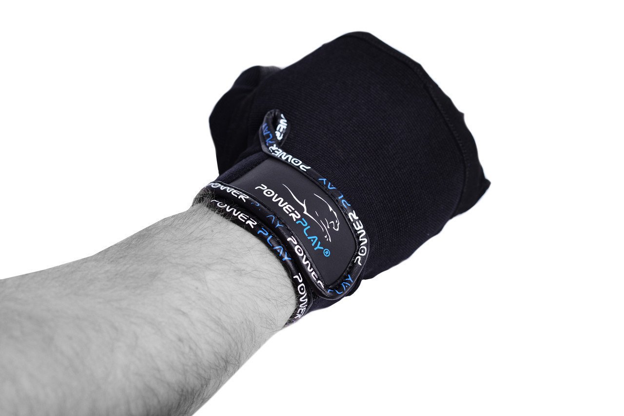 Рукавички для фітнесу PowerPlay 3092 Чорно-Сині XL фото товара