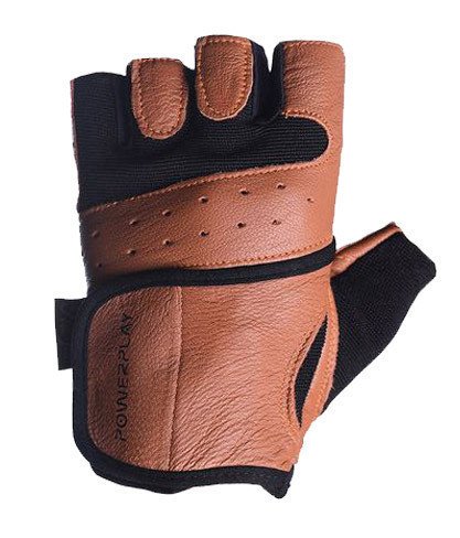 Рукавички для фітнесу PowerPlay 2229 Коричневі M фото товара