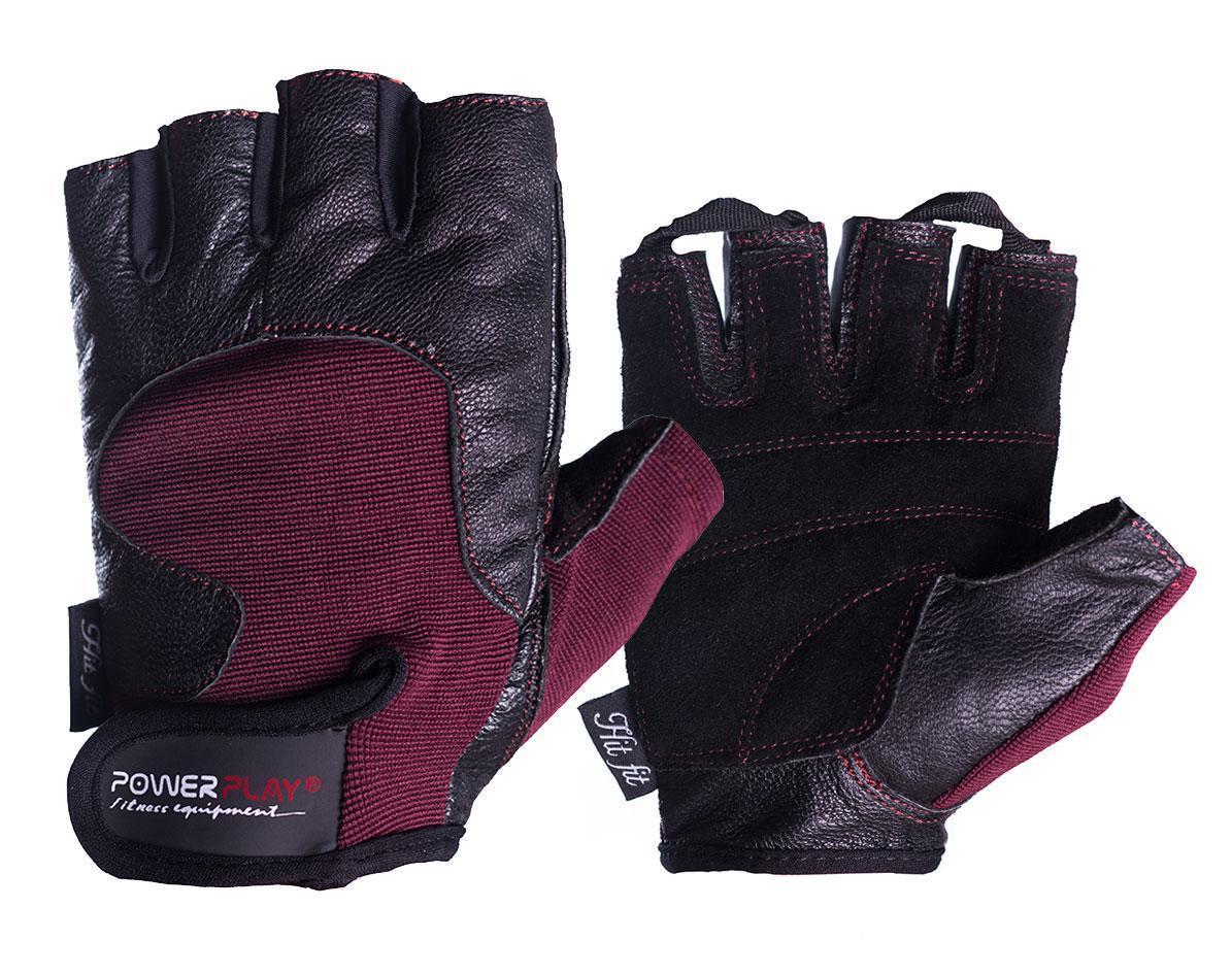 Рукавички для фітнесу PowerPlay 2154 Чорно-Коричневий XL фото товара
