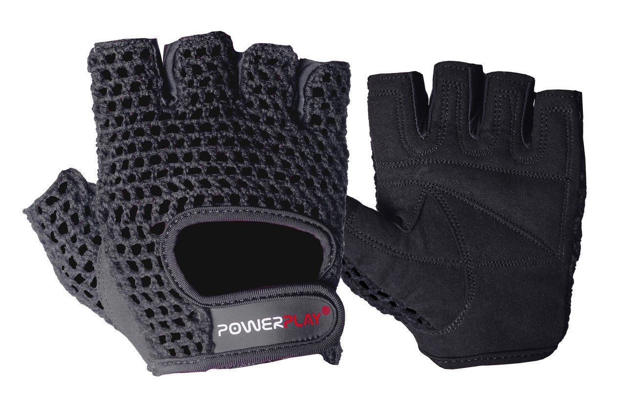 Рукавички для фітнесу PowerPlay 1953 Чорні XL фото товару