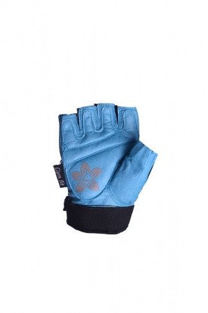 Рукавички для фітнесу PowerPlay 1733 В жіночі Чорно-Блакитні XS фото товару