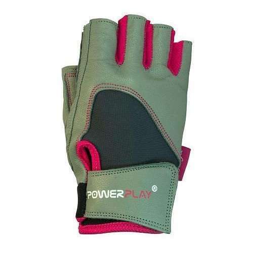 Рукавички для фітнесу PowerPlay 1747 жіночі Сірі M фото товара