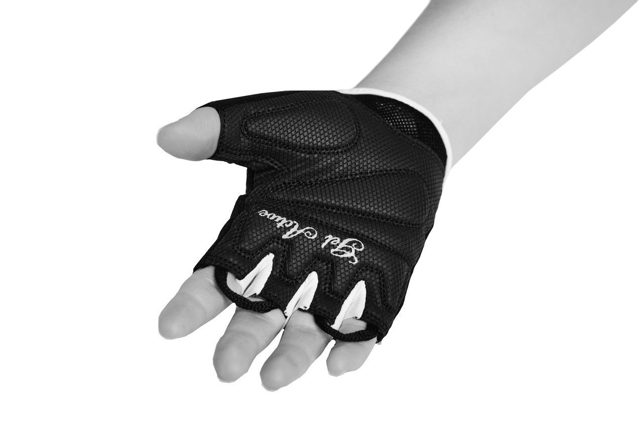 Рукавички для фітнесу PowerPlay 1750 жіночі Чорно-Розовий M фото товару