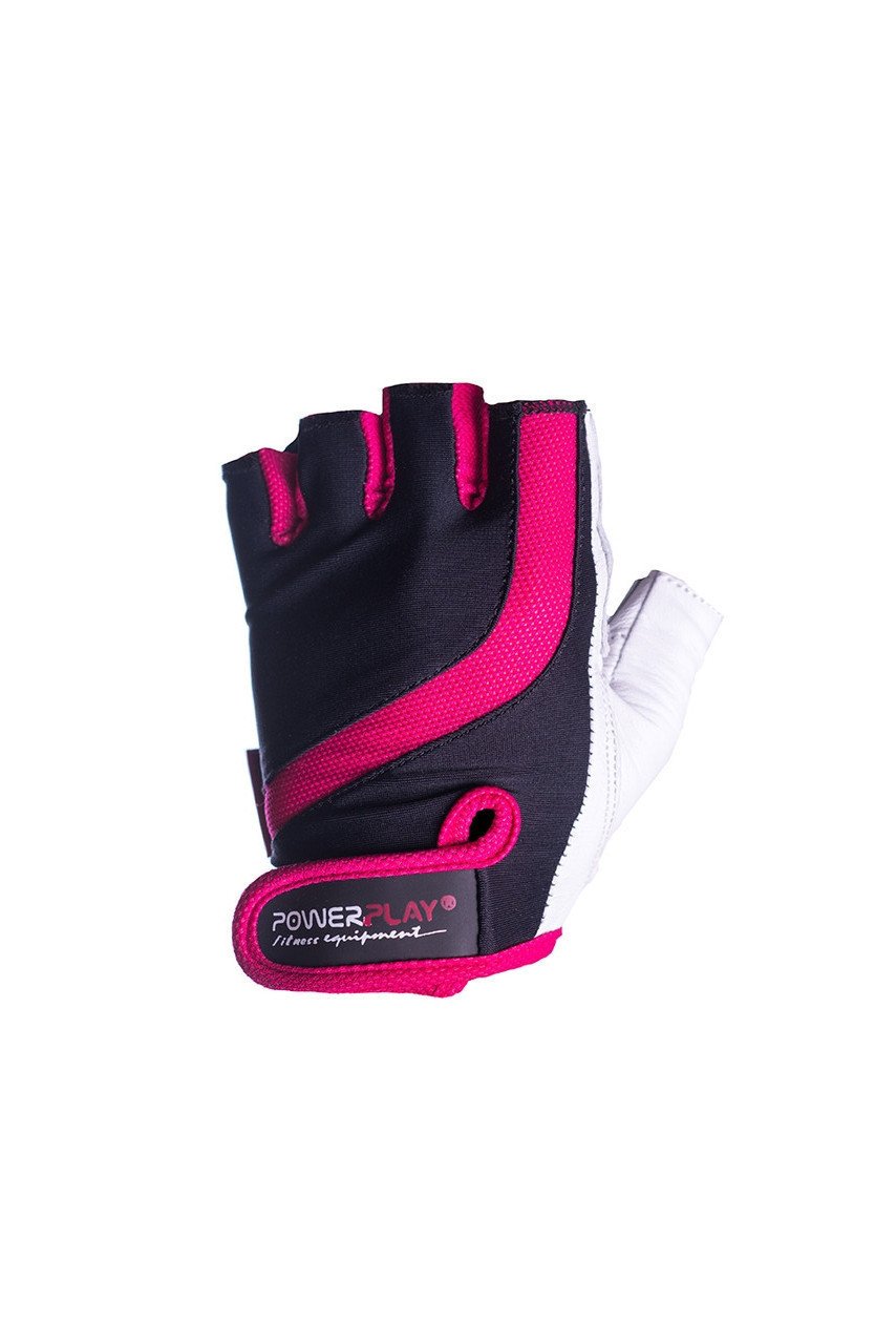 Рукавички для фітнесу PowerPlay 2311 жіночі Чорно-Розові M фото товара