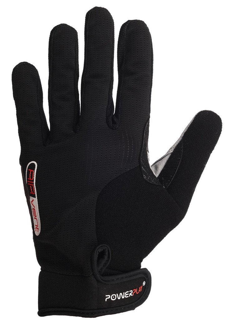 Велорукавички PowerPlay 6581 Чорні S фото товару