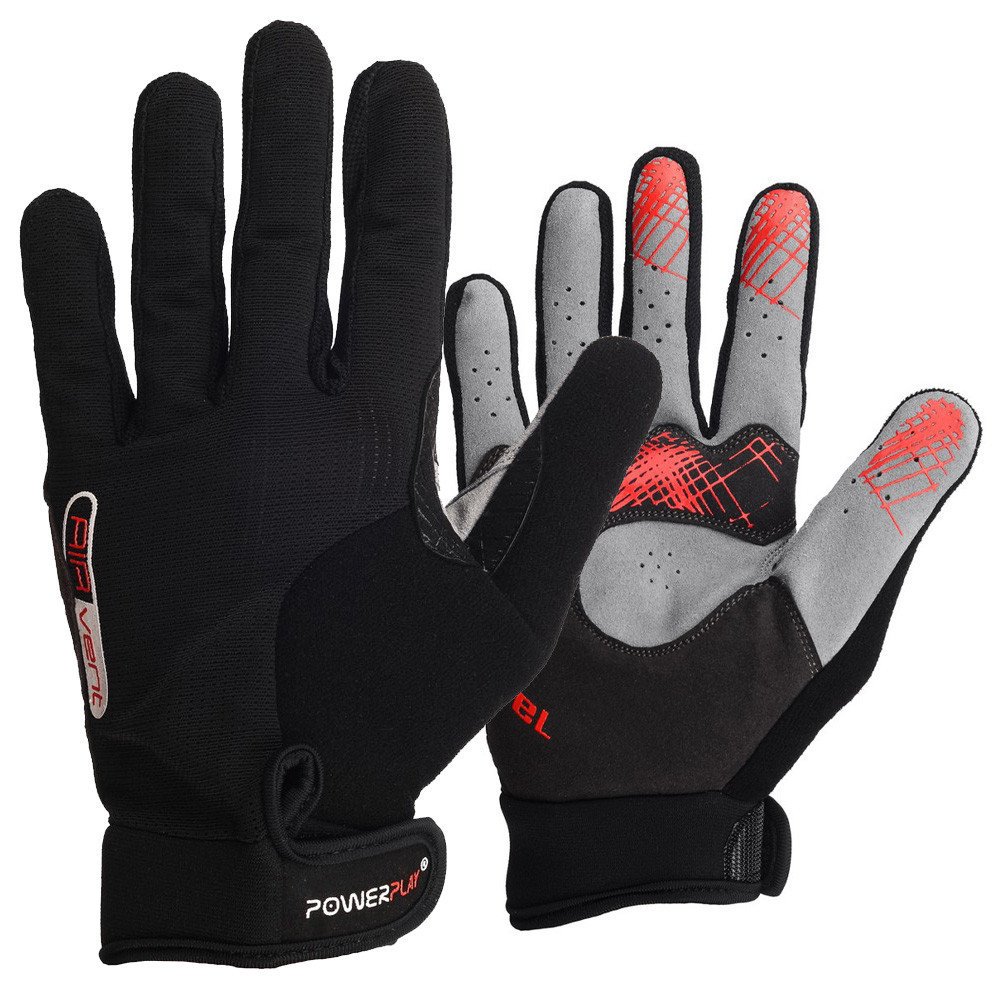 Велорукавички PowerPlay 6581 Чорні L фото товара
