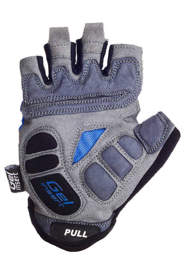 Велорукавички PowerPlay 5037 A Чорно-блакитні S фото товара