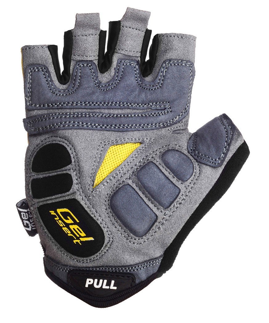 Велорукавички PowerPlay 5037 C Чорно-жовті XS фото товара