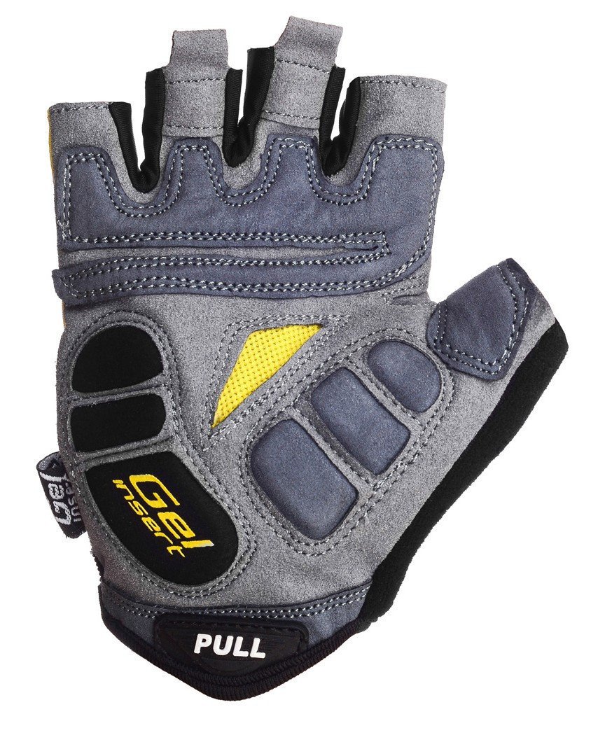 Велорукавички PowerPlay 5037 C Чорно-жовті XXL фото товара