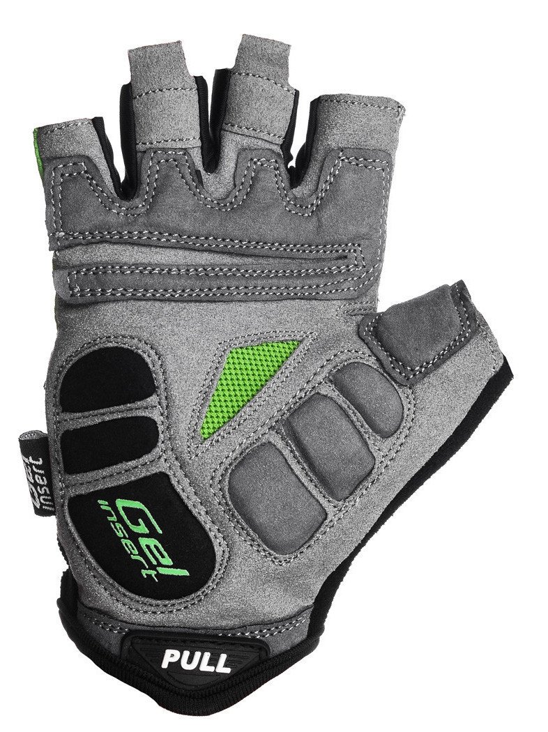 Велорукавички PowerPlay 5037 Чорно-зелені L фото товару