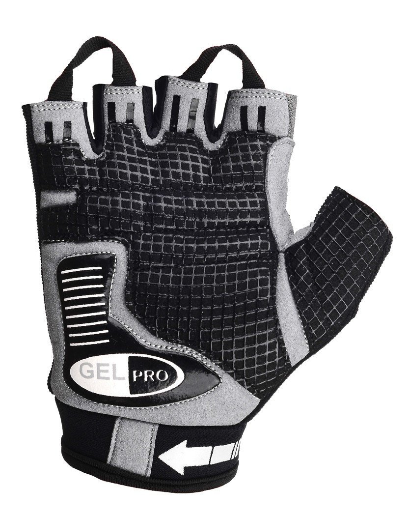 Велорукавички PowerPlay 5019 Чорно-сірі XS фото товара