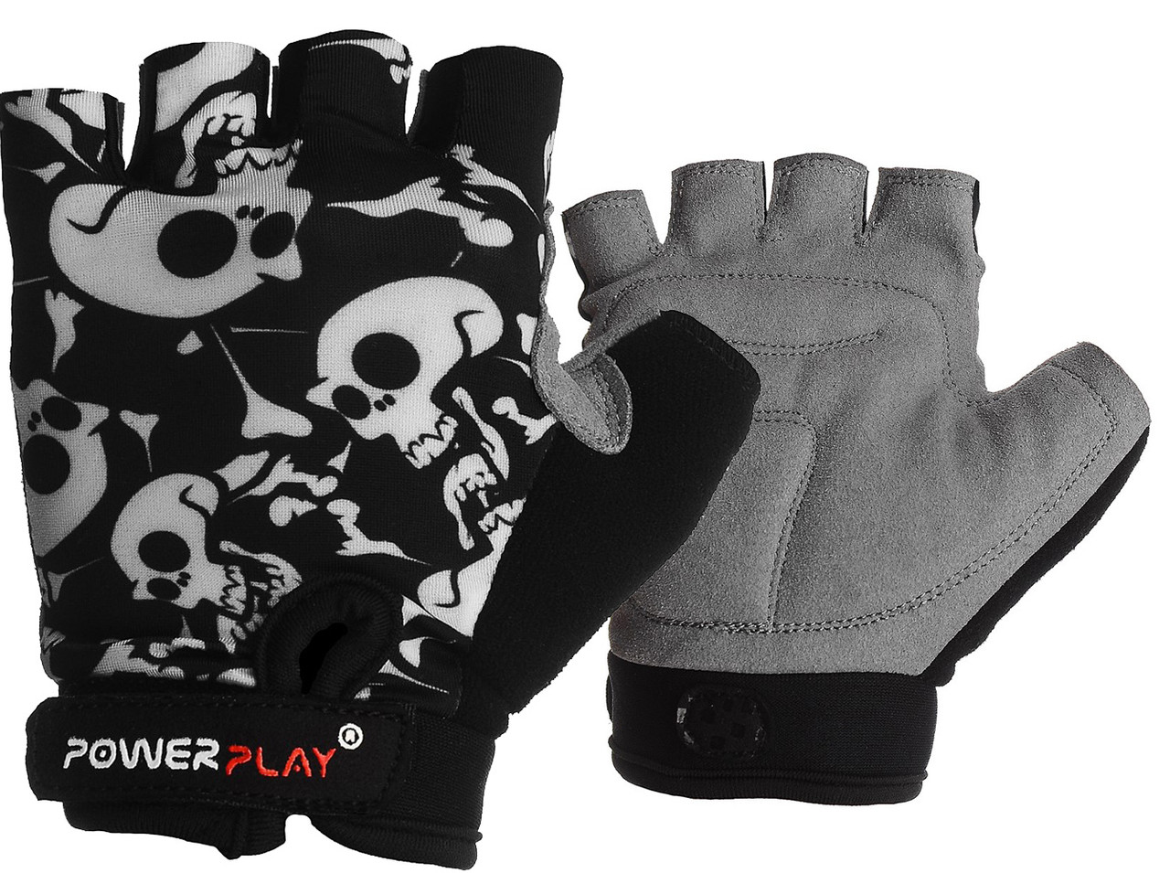 Велорукавички PowerPlay 5455 Чорні XS фото товару
