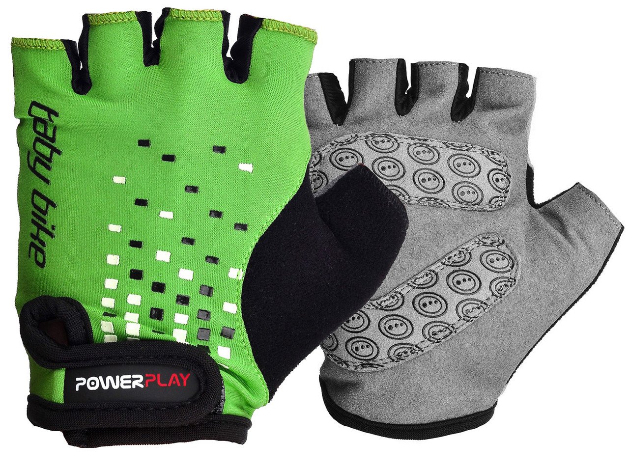 Велорукавички PowerPlay 5451 A Зелені 3XS фото товару