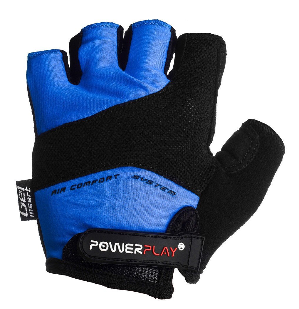 Велорукавички PowerPlay 5013 C Сині M фото товара