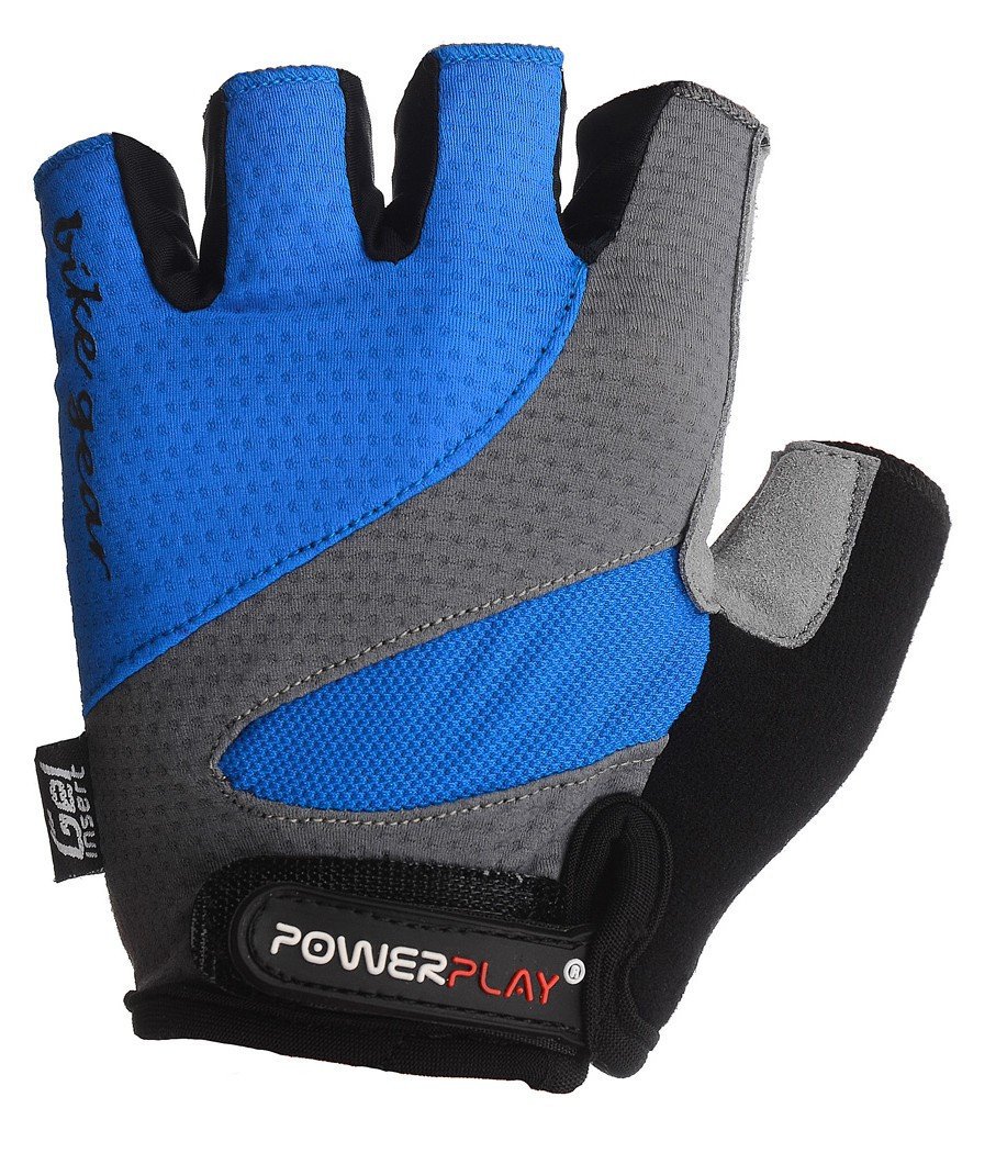 Велорукавички PowerPlay 5004 Сині S фото товару