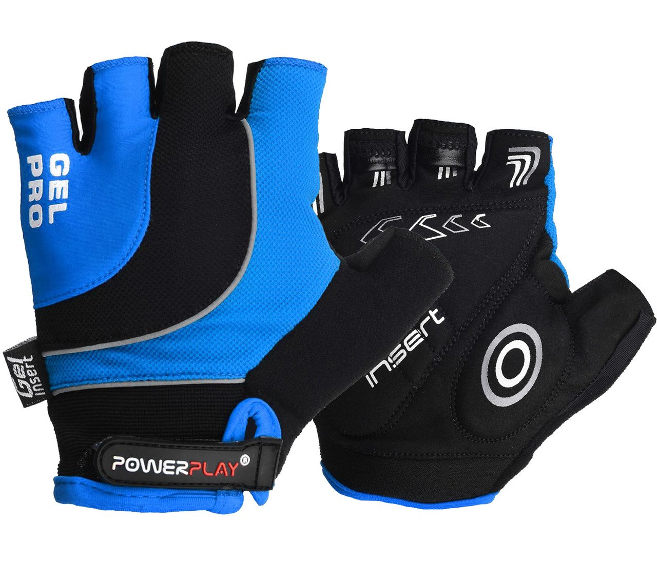 Велорукавички PowerPlay 5015 D Сині L фото товара