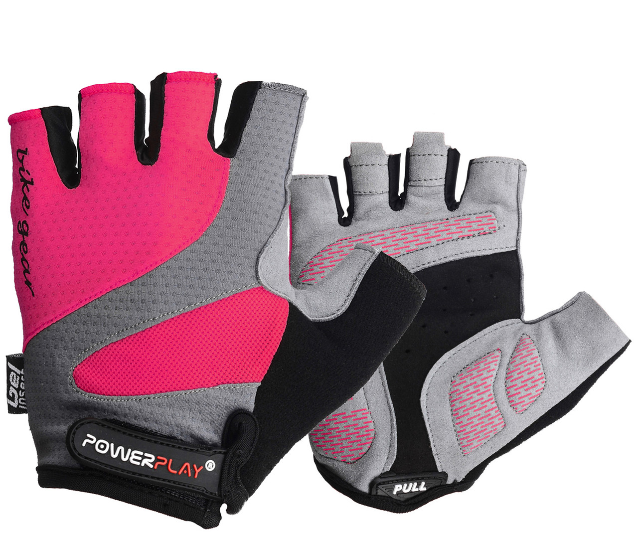 Велорукавички PowerPlay 5004 А Рожеві XS фото товару