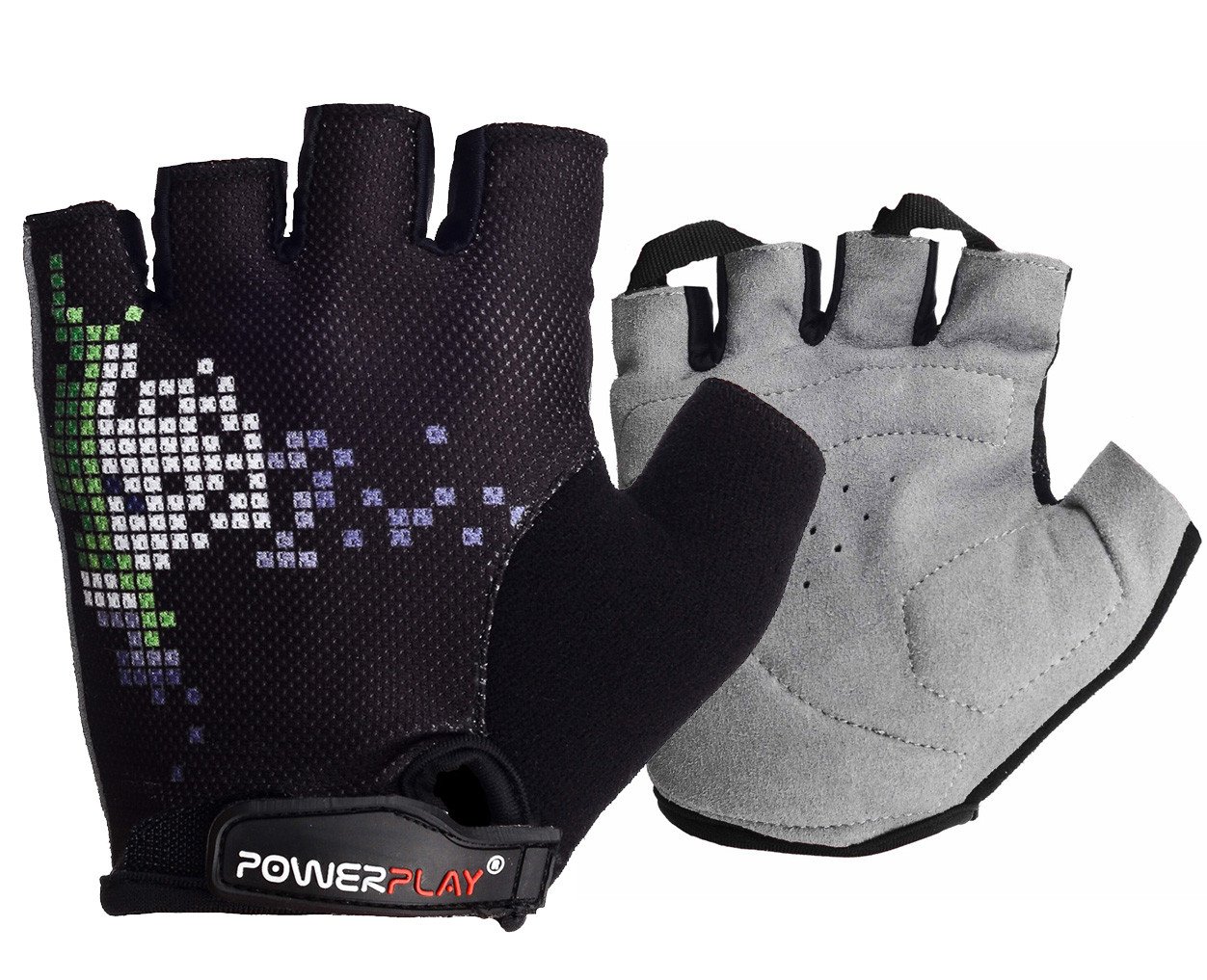 Велорукавички PowerPlay 002 A Чорні XL фото товару