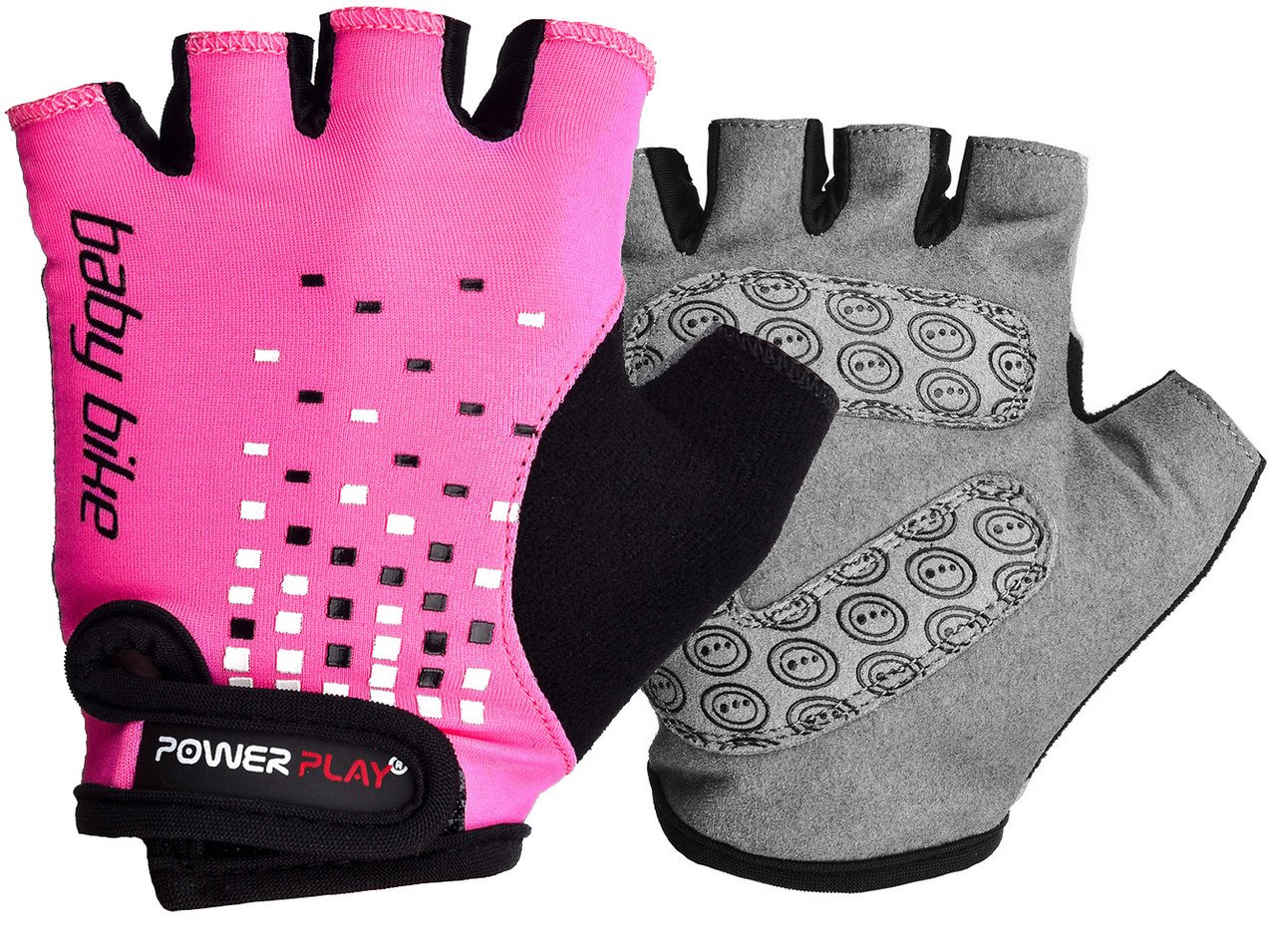 Велорукавички PowerPlay 5451 C Рожеві XS фото товару