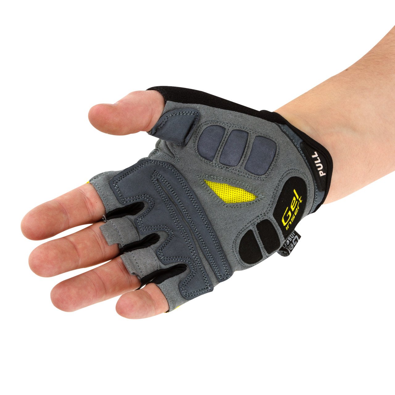 Велорукавички PowerPlay 5037 C Чорно-жовті L фото товара