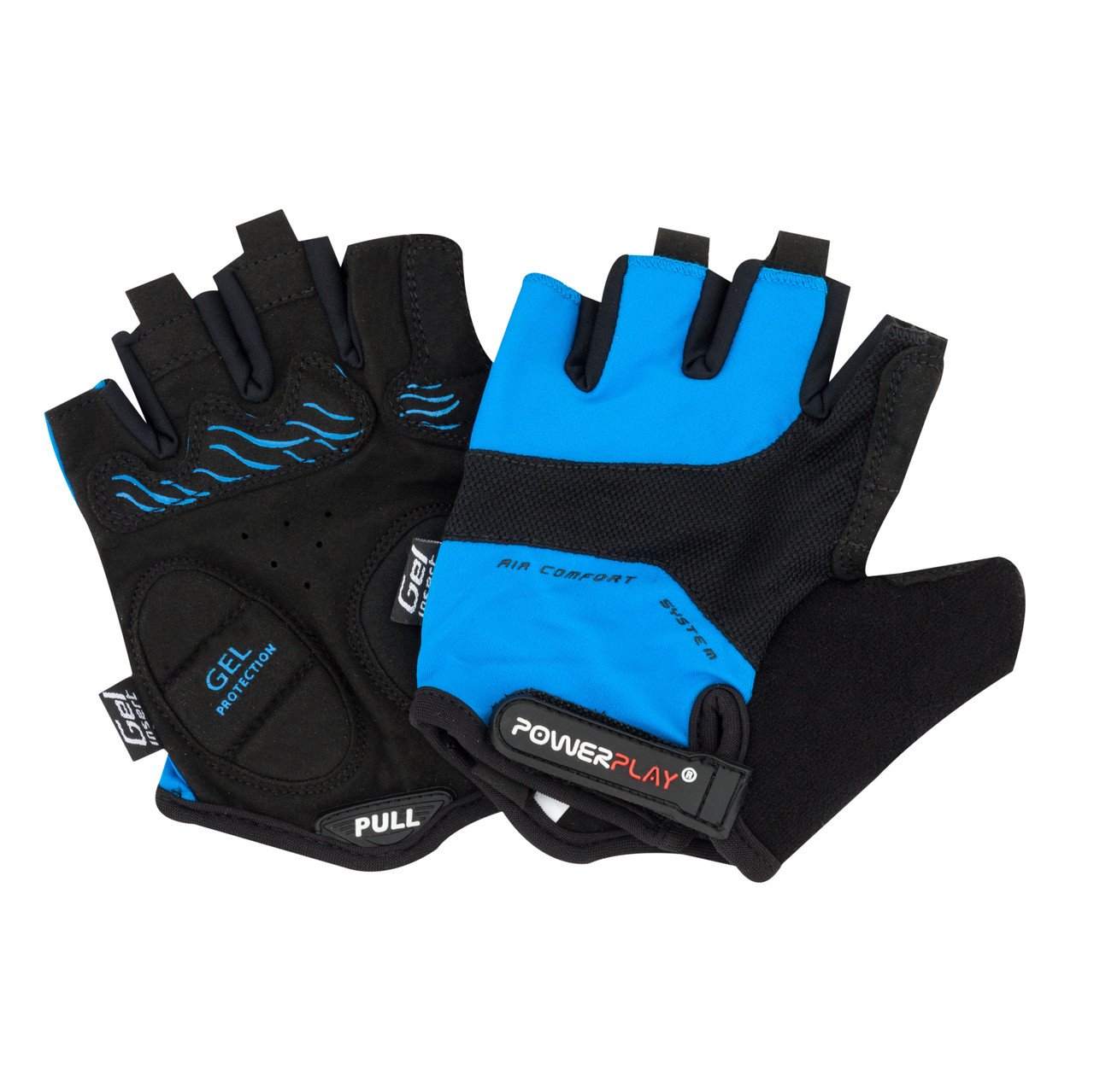 Велорукавички PowerPlay 5013 C Сині M фото товара