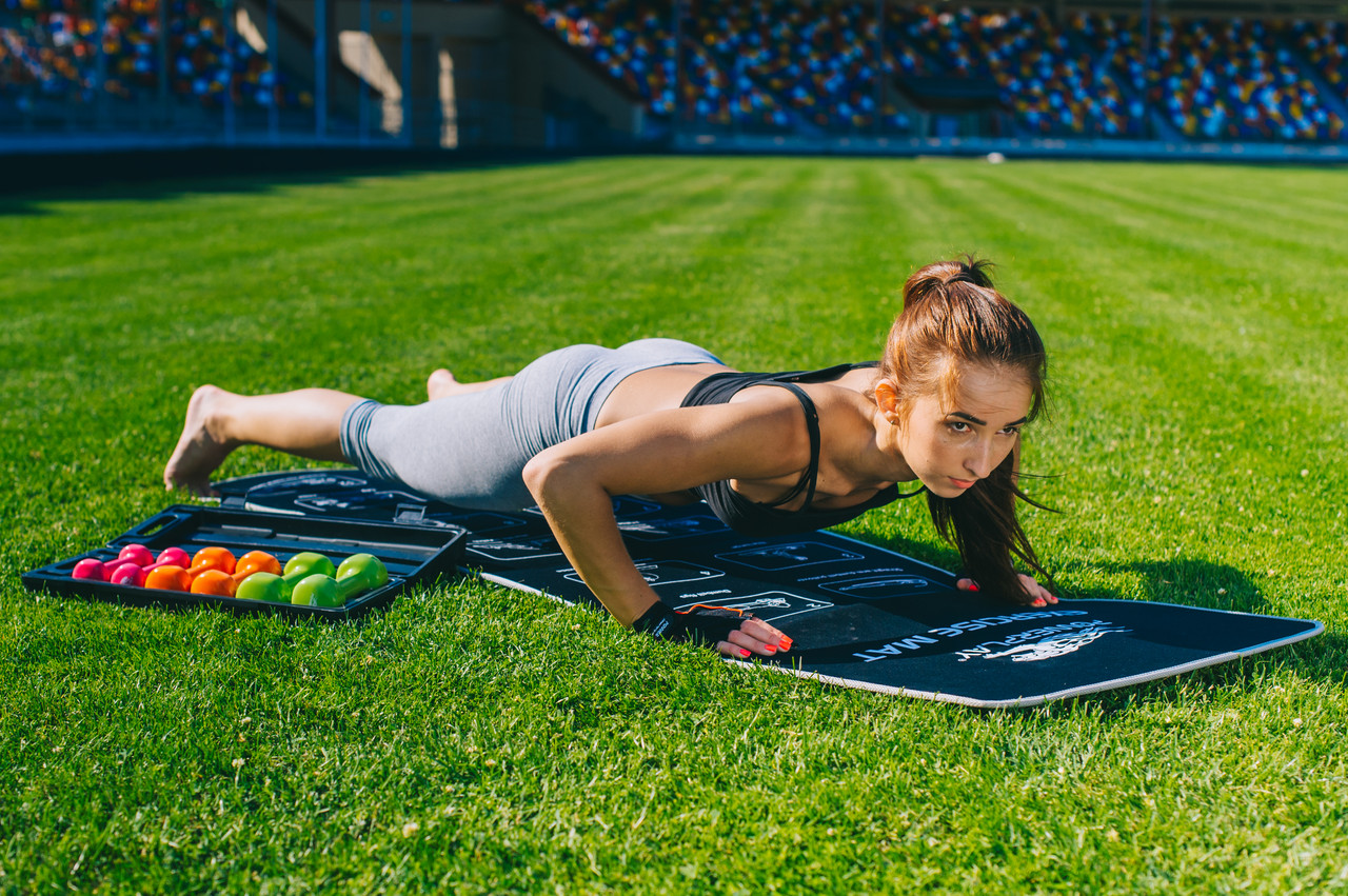 Килимок для фітнесу і йоги складний PowerPlay 4013 (180*60*0.6) Чорний фото товара