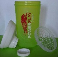 Шейкер спортивний ShakerStore з логотипом PowerPlay 600 мл. GREEN фото товара