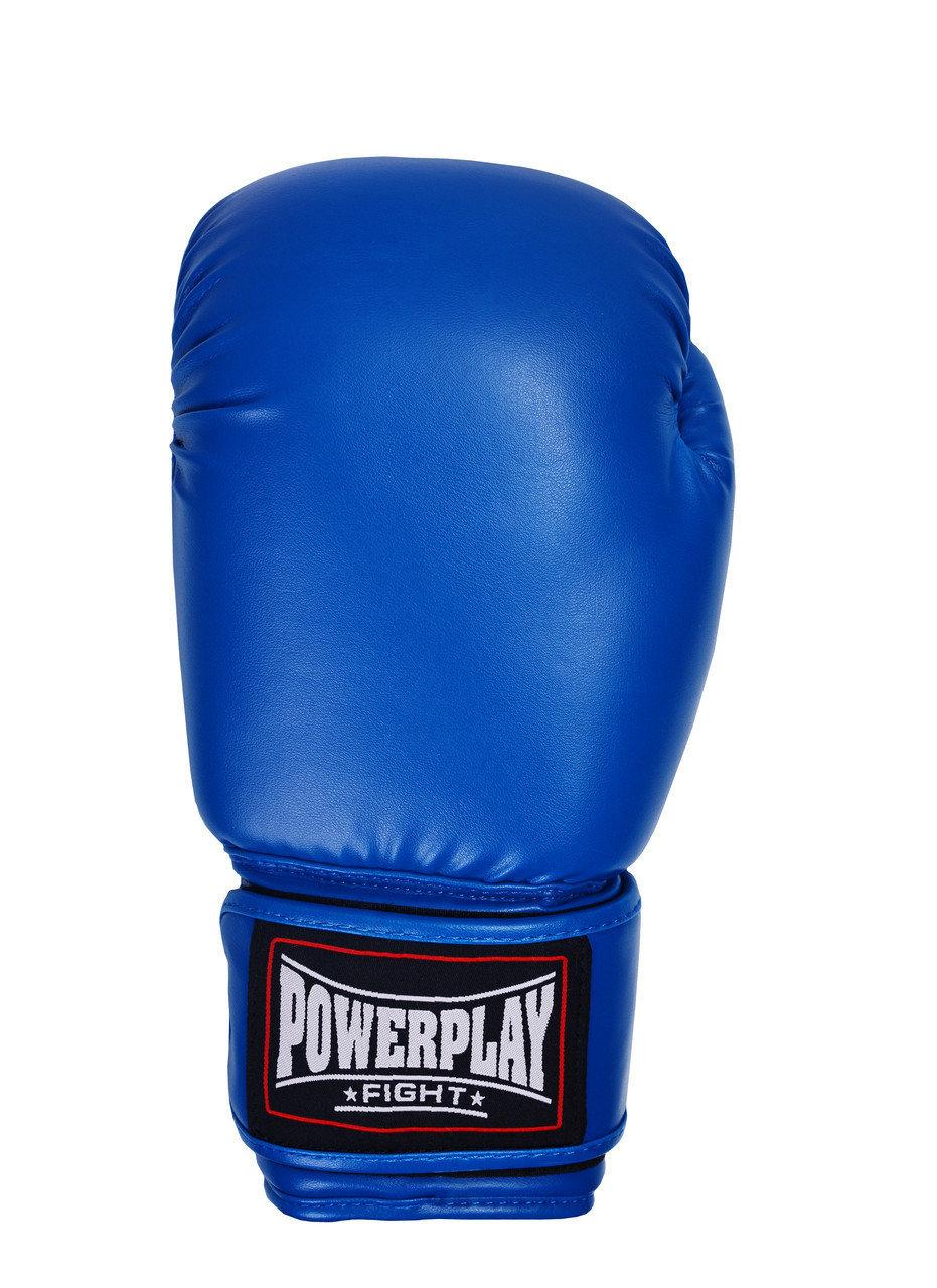 Боксерські рукавиці PowerPlay 3004 Сині 18 унцій фото товара
