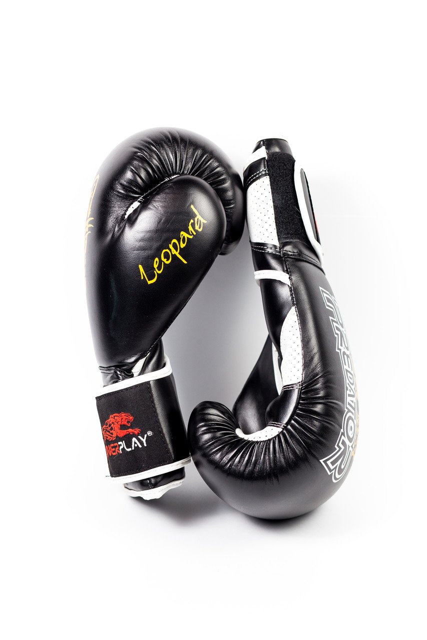 Боксерські рукавиці PowerPlay 3009 Чорні 8 унцій фото товару