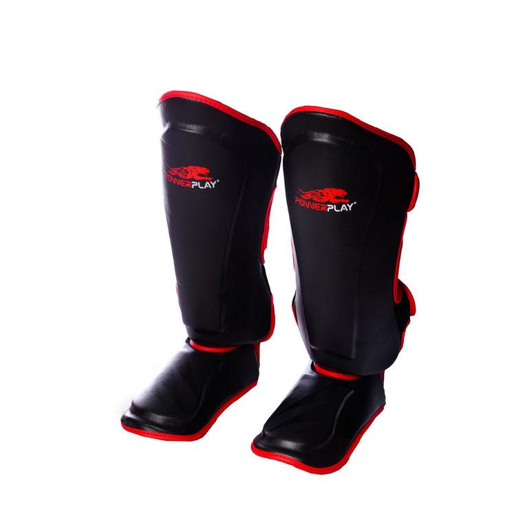 Защита голени и стопы PowerPlay 3034 черно-красная S фото товара