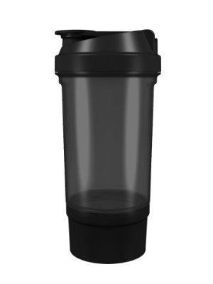 Шейкер спортивний Shake360 500ml з контейнером Black фото товару