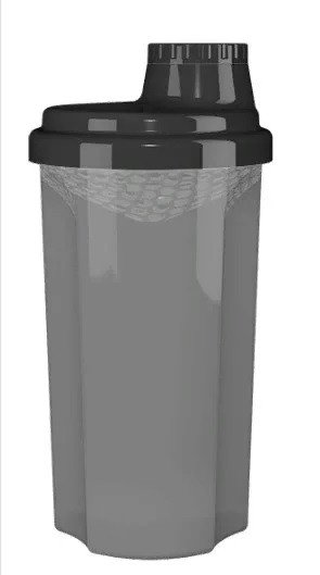 Шейкер спортивний SHAKERSKY 700 ml Transparent Smoked фото товару