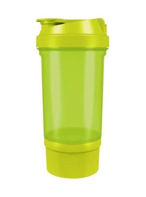 Шейкер спортивный Shake360 500 мл. с контейнером Green фото товару